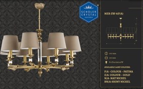 Candelabru 8 brate elegant design clasic MERANO