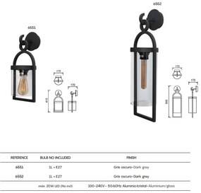 Aplica de perete iluminat exterior clasic IP54 MAYA