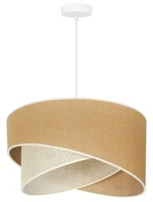 Lustră pe cablu YUTE Duolla CELLO 1xE27/15W/230V d. 45 cm maro/gri