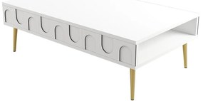 Măsuță de cafea Bipemu 1 (alb + auriu). 1093324