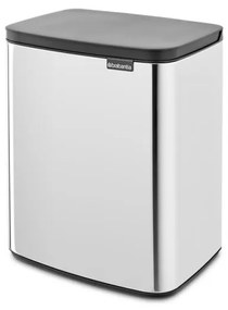 Cos pentru gunoi Brabantia Bo Small 1006636, 12 L, Deschidere lina si silentioasa, Inox