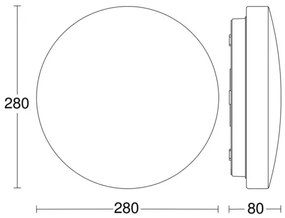 Plafonieră LED pentru baie RSPRO P1 LED/8,2W/230V 3000K IP54 Steinel 069704