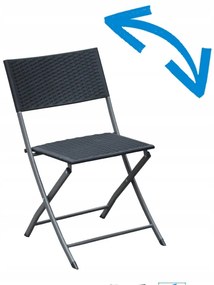 Set de mobilier de balcon în antracit