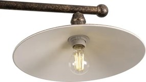 BRILAGI - Lampă suspendată pe tijă FORGE 2xE27/60W/230V cupru/patină