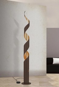 Lampadar dimabil, lampa de podea metalica design vintage Eliano