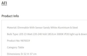Lampa de birou moderna LED AFI