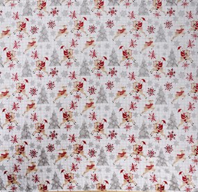 Patura alba din microplus de Craciun POLUL NORD Dimensiune: 200 x 220 cm