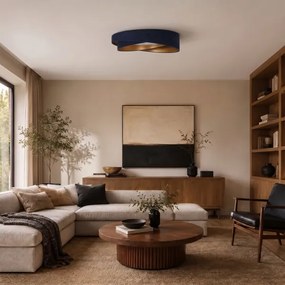 BRILAGI- Plafonieră LED VELVET TWIST LED/24W/230V 4000K Ø 55 cm albastru/auriu