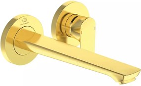 Baterie lavoar incastrata Ideal Standard Connect Air pipa 23 cm auriu periat fara corp ingropat