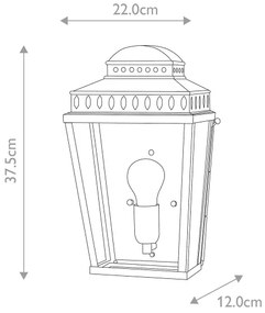 Corp de iluminat de exterior MANSION Elstead MANSION-HOUSE-BR HOUSE 1xE27/60W/230V IP44