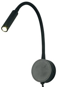 Aplica de perete cu reader LED BOAVISTA negru