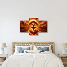 Tablou – Arbore în soare sângeriu (90x60 cm)