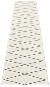 Covor tip traversă pentru interior și exterior negru 70x320 cm Max Black – Pappelina