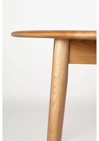 Masă de dining rotundă extensibilă cu blat cu aspect de lemn de stejar cu blat suplimentar ø 120 cm Twist – Zuiver