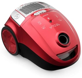 Aspirator cu sac Tesla BG200R, 800W, 2 L, Filtru lavabil HEPA, 76 dB, Rosu