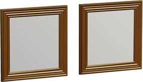 Set 2 oglinzi BALE, auriu, 40x3x40 cm
