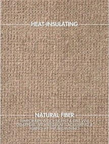 Covor bej țesut manual rotund din lână ø 160 cm Greenwich – Ted Baker