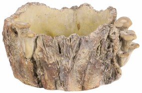 Suport din beton - ciot cu ciuperci, 26 x 24 x 14cm, 26 cm