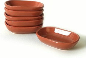 Set 6 boluri 275KRM219, maro, ceramica, 11 cm