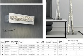 Lampa de masa LED moderna design elegant Clover EU2111CC SRT