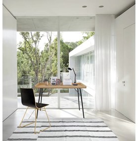 Birou cu aspect de lemn de stejar 52x115 cm Rayburn - Woodman