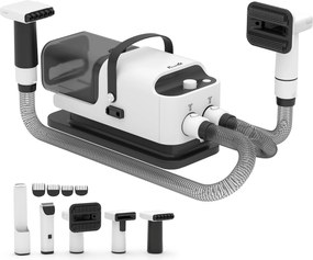 PawHut Uscător pentru câini Blower 5-în-1 600W Uscător pentru animale cu viteză reglabilă a aerului și temperaturi 37,6x17,5x18,5 cm Alb | Aosom Romania