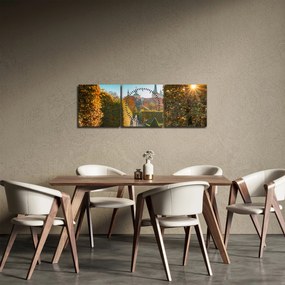 Tablou - Palatul Wallenstein (cu ceas) (90x30 cm)