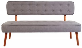 Canapea 2 Locuri, Lemn Solid, Westwood Loveseat, Gri
