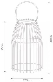 Lampă LED dimabilă Lucide 06801/01/33 FJARA LED/0,3W/3,7V USB IP44 680 mAh
