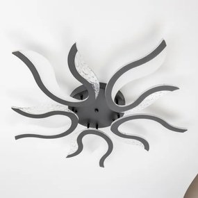 Lustră LED dimabilă aplicată Brilagi TWIST LED/65W/230V 3000-6500K negru + telecomandă