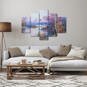 Tablou - Sosirea toamnei, pictură în ulei (150x105 cm)