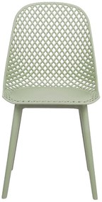 Set 4 buc scaun tip bar Erielle (verde). 1078733