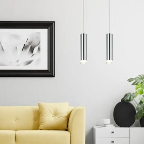 Lustră pe cablu ARMIN 2xGU10/10W/230V crom lucios