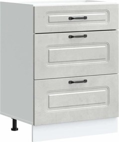 vidaXL Dulap de bază de bucătărie „Kalmar” Lemn prelucrat gri beton