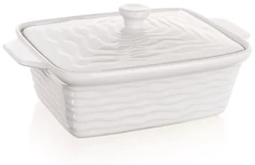Formă dreptunghiulară de copt cu capac CULINARIA White 28 x 18 cm