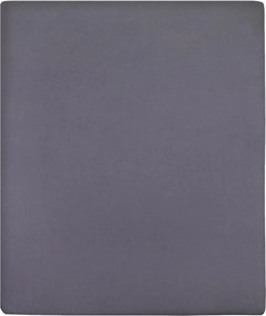 vidaXL Cearșaf de pat cu elastic, 2 buc., antracit, 160x200 cm, bumbac