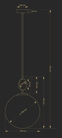 Pendul design clasic realizat manual DIMARO