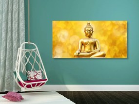 Tablou statuia aurie a lui Budha