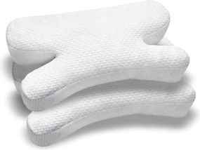 PACHET 2 PERNE CERVI-SAN ANTIRID, Pernă din spumă cu memorie mărunțită, Fermitate moale