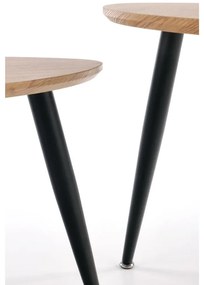 Masa de cafea Nicea 2, stejar auriu / negru