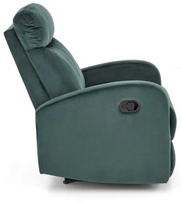 Fotoliu recliner Wonder velvet verde H98 cm