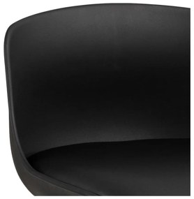 Scaun de bar negru (înălțime șezut 76 cm) Tina – Actona