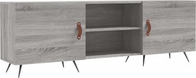 vidaXL Comodă TV, gri sonoma, 150x30x50 cm, lemn compozit