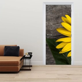 Fototapet pentru ușă - Floarea soarelui (95x205cm)