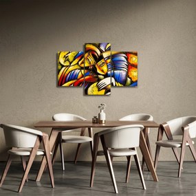 Tablou - Pictură în ulei, îndrăgostiții (90x60 cm)