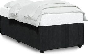 vidaXL Cadru de pat, negru, 90 x 200 cm, catifea