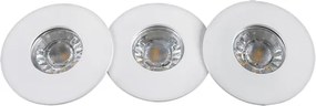 Rabalux 1078 - SET 3xLED Lampă încastrată baie RANDY 3xLED/4W/230V