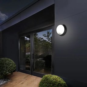 Aplică LED de exterior cu senzor Brilagi BULKHEAD LED/20W/230V IP65