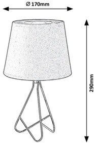Veioza / Lampa de masa eleganta stil industrial Blanka negru/auriu