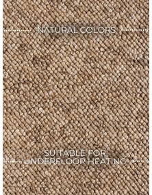 Covor maro deschis lavabil 240x340 cm Rocco Caramel – Elle Decoration
